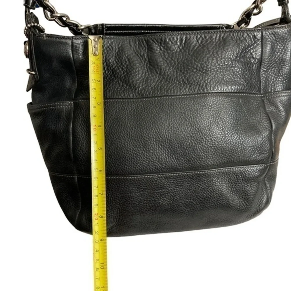 Coach Madison Tribeca Black Leather Shoulder Bag 14109